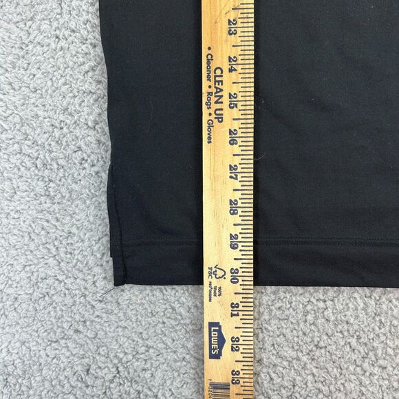 FJ Mens Gray Black Golf Performance Short Sleeve High Low Slit Polo Shirt Size M - Picture 6 of 7